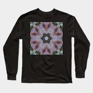 Abstract Sci-fi bio-tech Kaleidoscope pattern (Seamless) 21 Long Sleeve T-Shirt